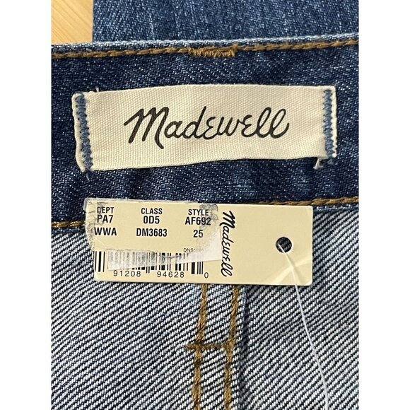 Madewell The Perfect Vintage Jean: Metallic Tuxedo Stripe Edition Blue Womens Si - Picture 9 of 12